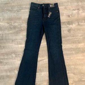 Express super high rise flare jeans size 4R